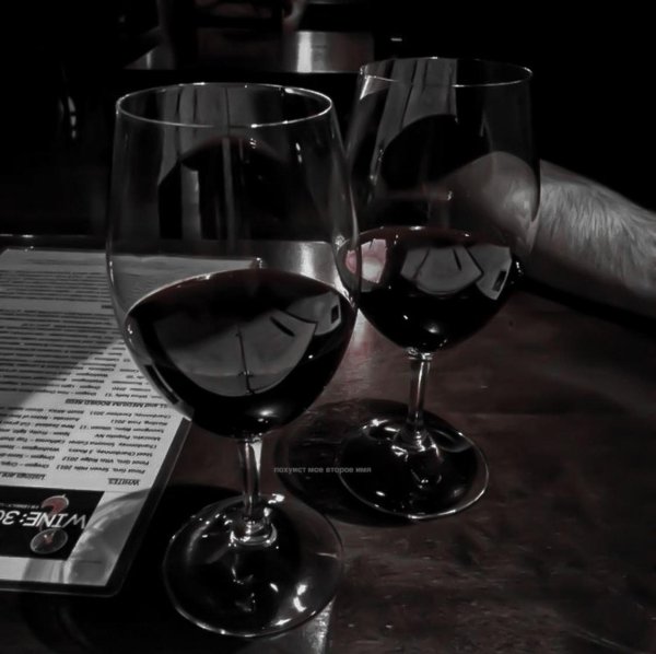 бокалы в ресторане
