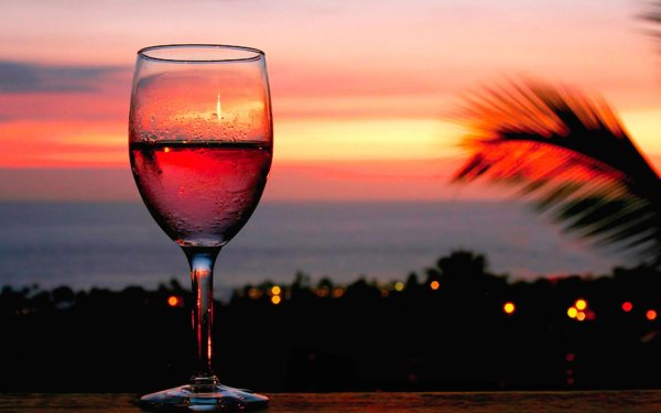 вино на закате