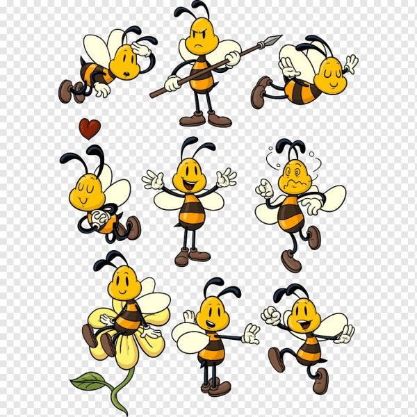 пчелы мультяшные