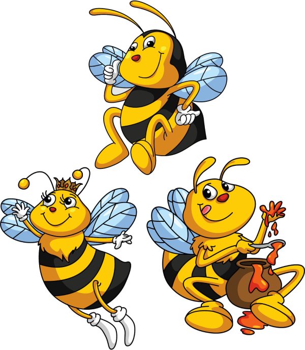 пчела стикер