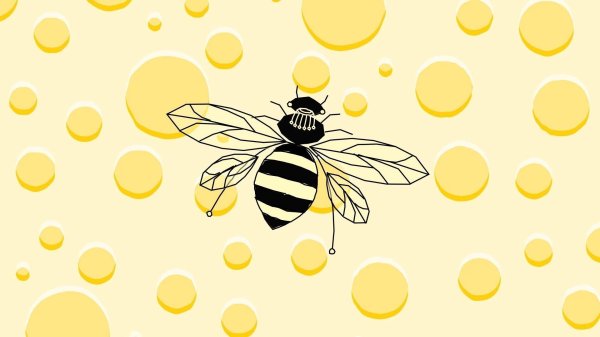 фон пчелы