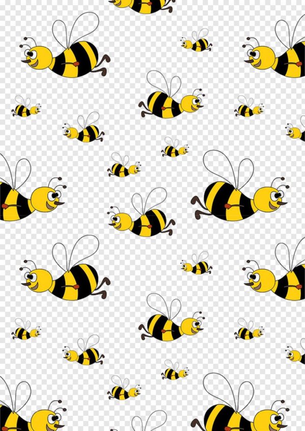 фон с пчелами