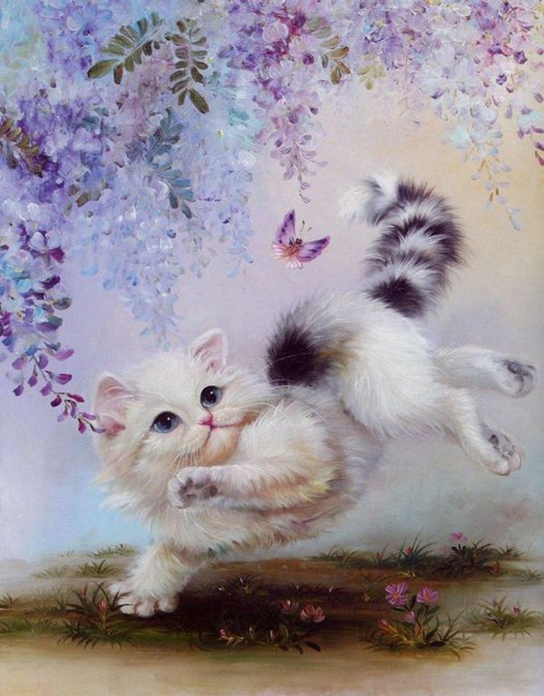 картины с кошками