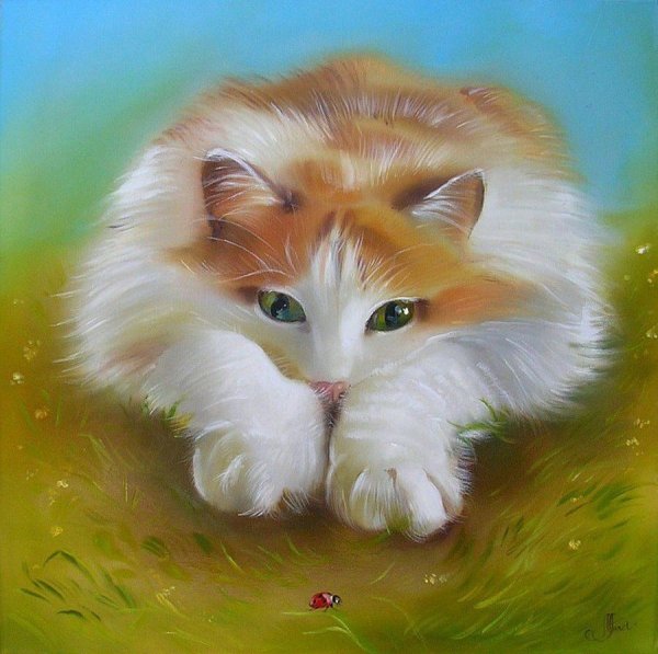 живопись шерстью