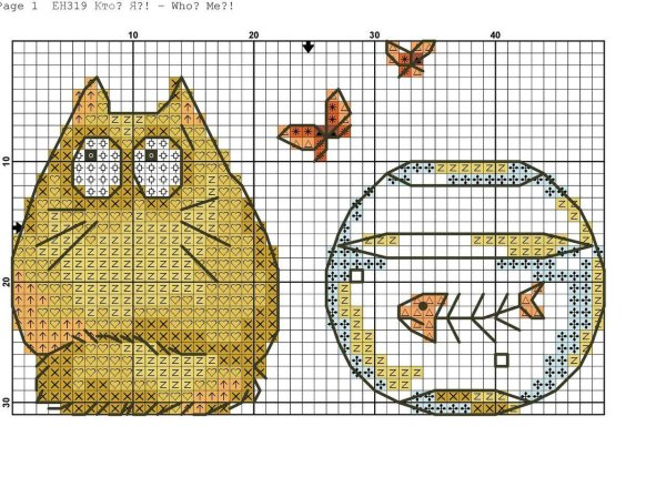 маленькие вышивки крестиком