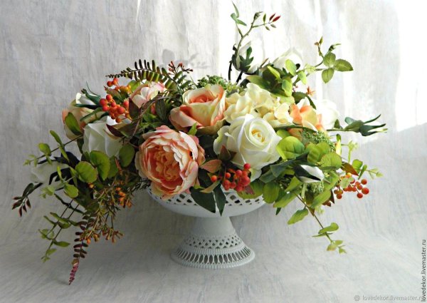 интерьерные цветочные композиции