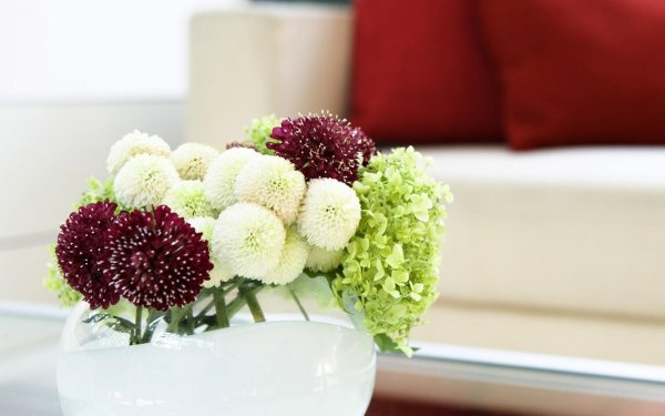 букет в интерьере