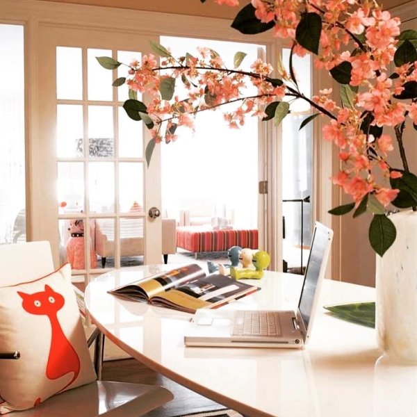 весенний интерьер