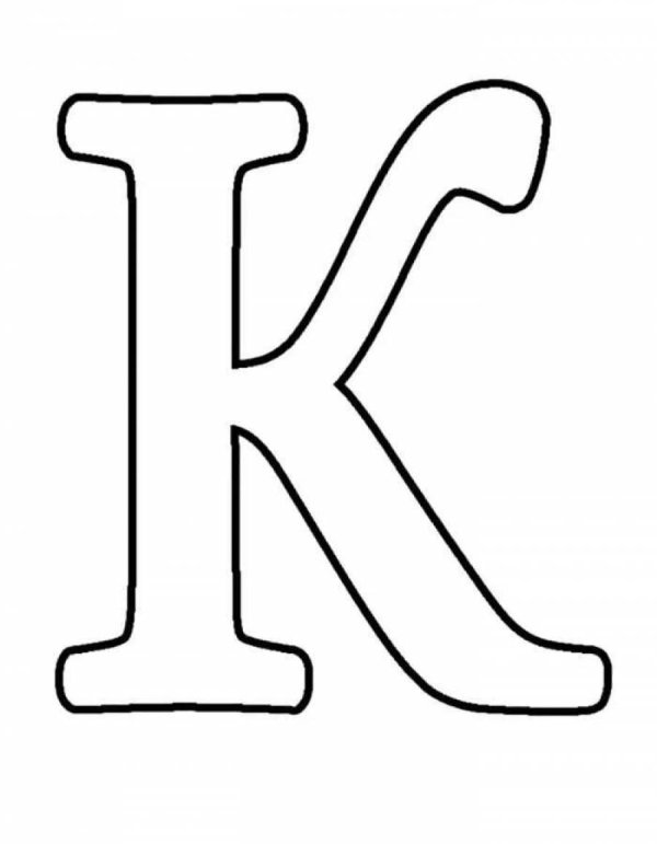 трафарет букв