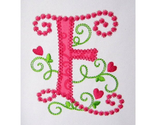 вышивка букв