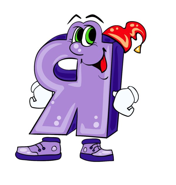 мультяшные буквы