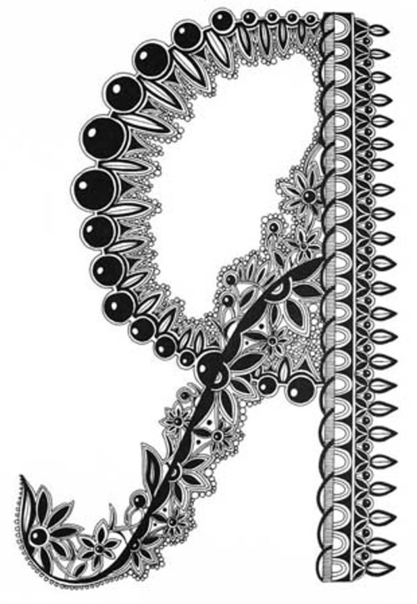 буквица раскраска