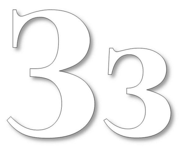 трафарет цифр