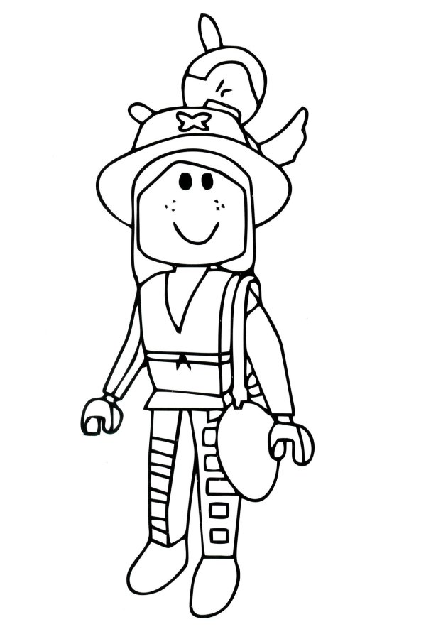 раскраска roblox квин