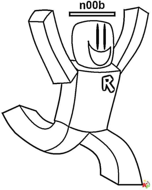 роблокс раскраска