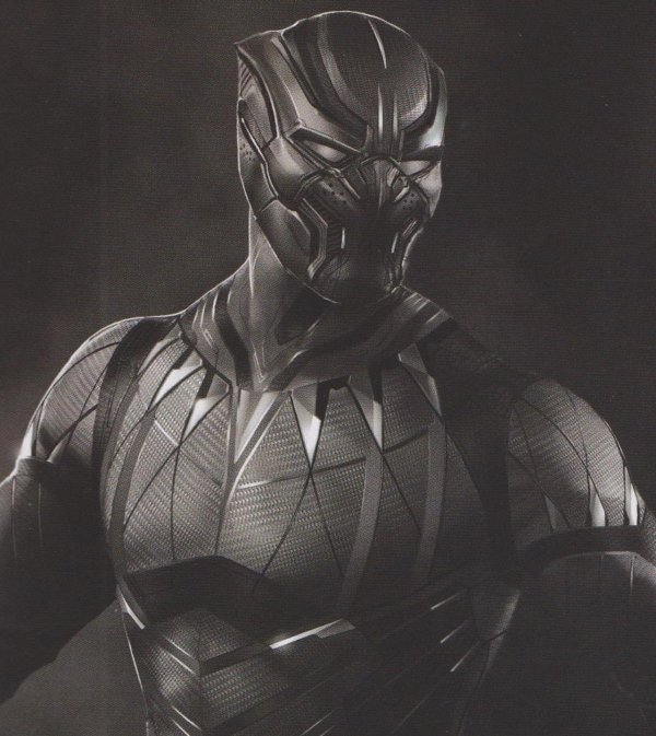 чёрная пантера марвел рисунок