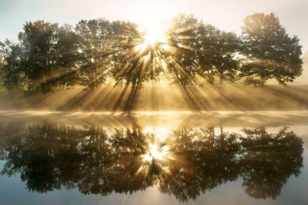 лучами солнца