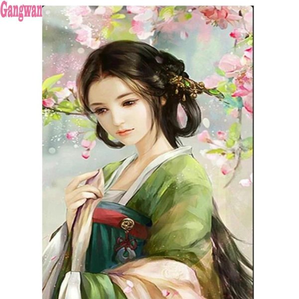 китайская красавица рисунок