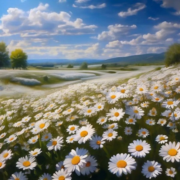 с ромашками