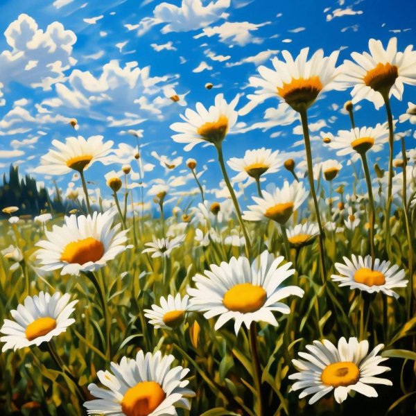 картины с ромашками