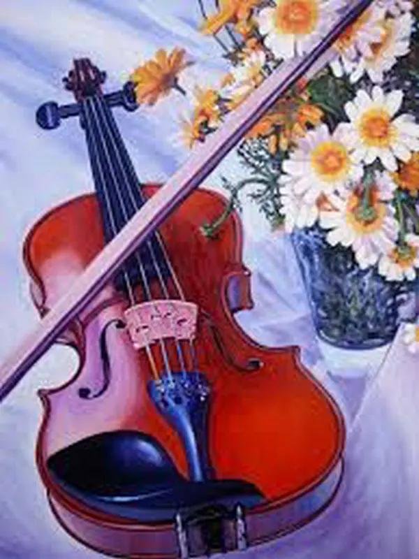 скрипка рисунки