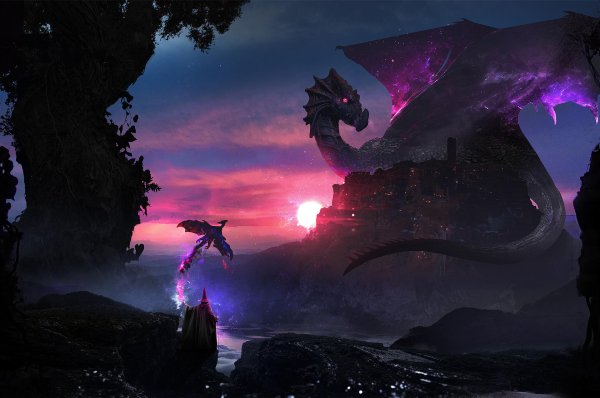 фон с драконами