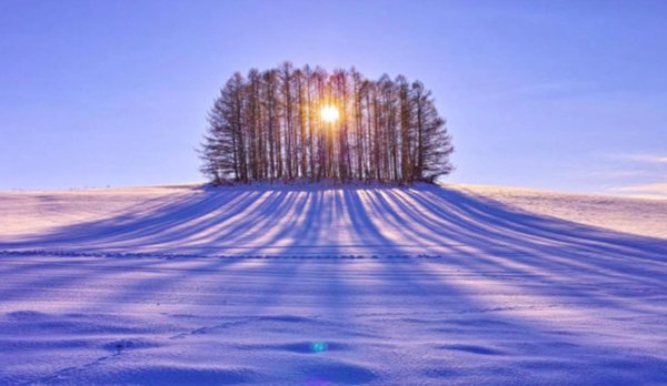 снег солнце