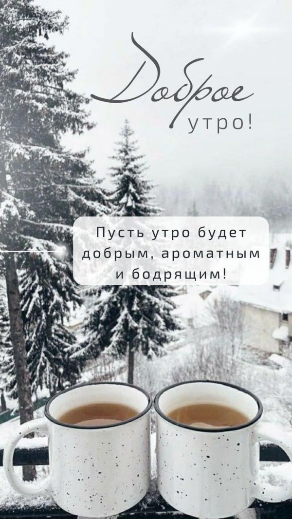доброе утро зимние стильные