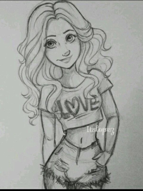 красивые девушки для срисовки