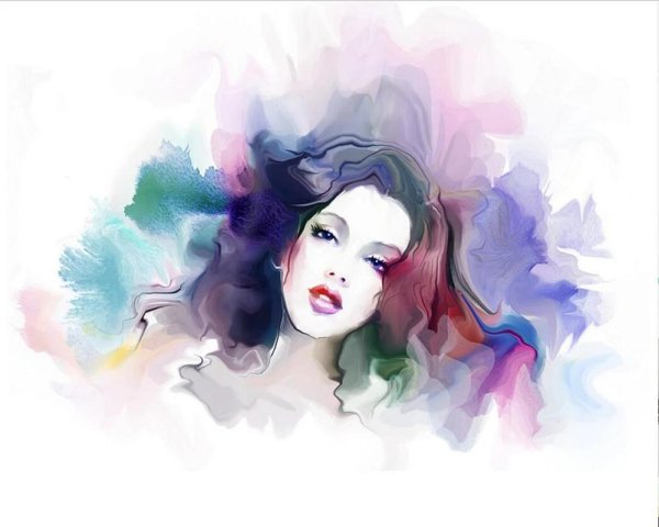 рисованные девушки