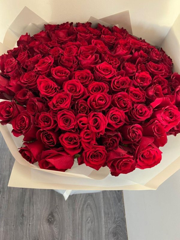 101 роза красная