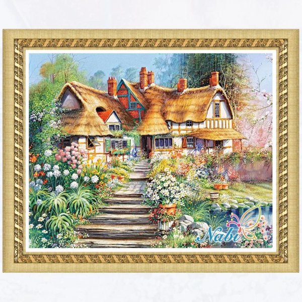 Домик с цветами