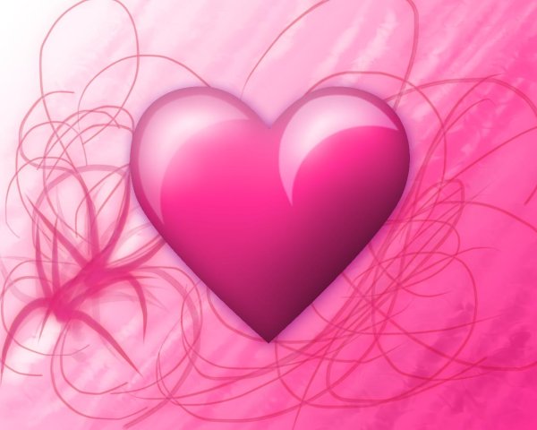 розовое сердечко