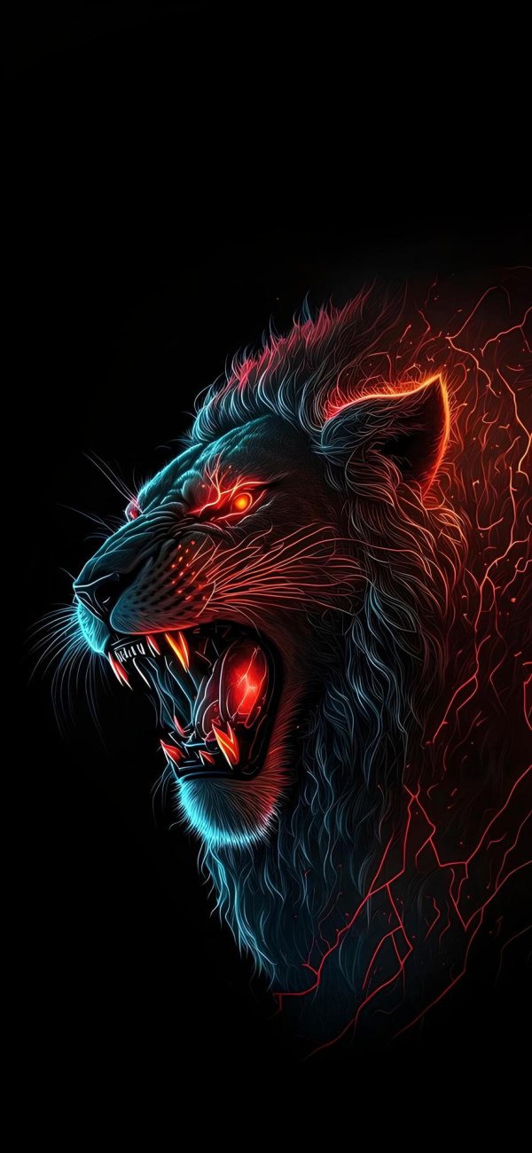 голова льва арт