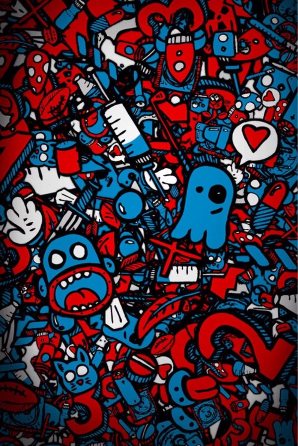 в стиле граффити