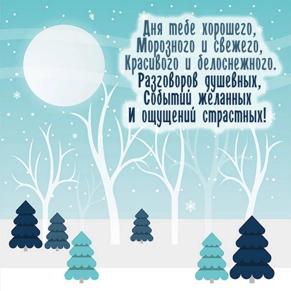 зимний лес вектор