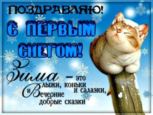 поздравление с первым снегом