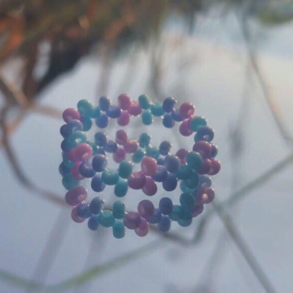 кольца из бисера