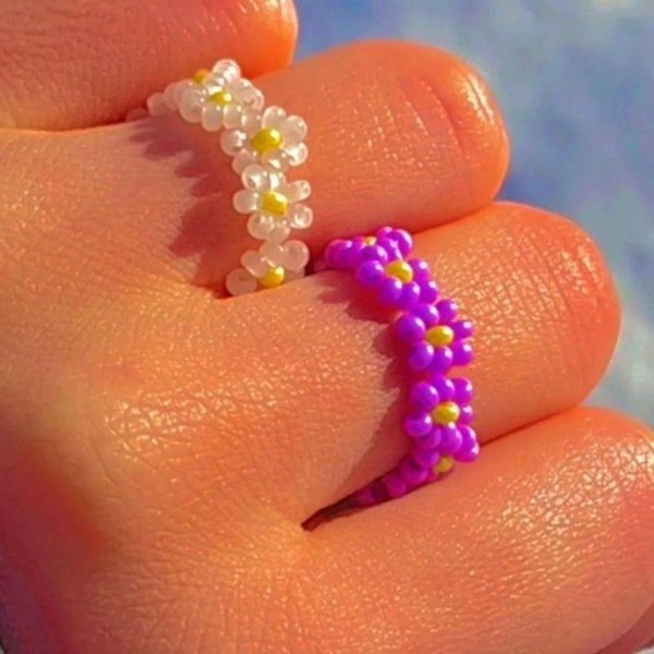 бисер кольца