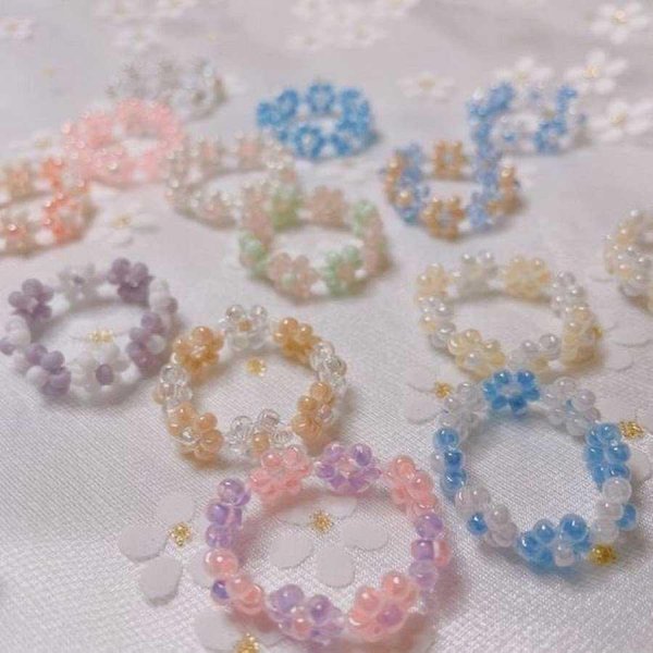 кольца из бисера