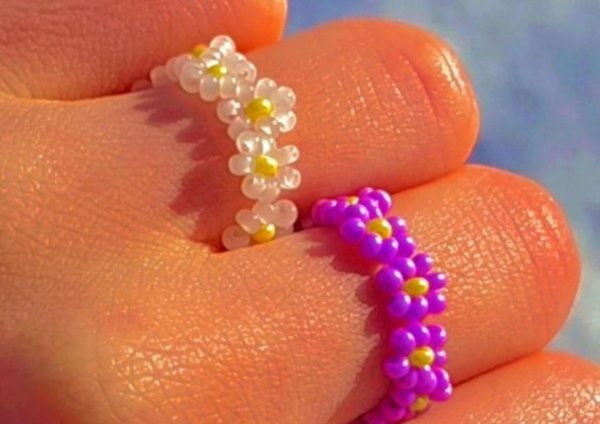 бисер кольца