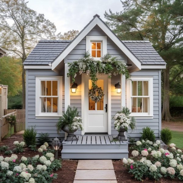 дизайн садового домика