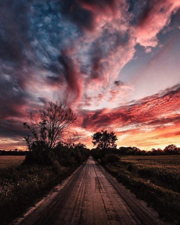 закат красивый