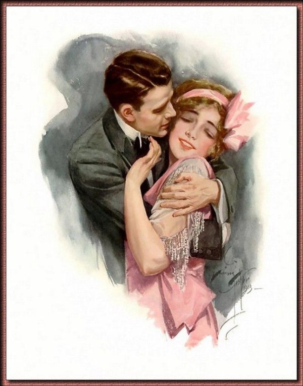 влюбленная пара винтаж