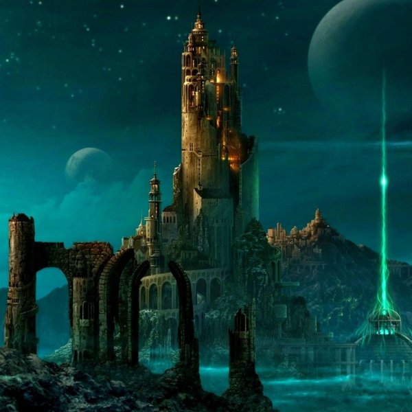 башня фэнтези некрополис