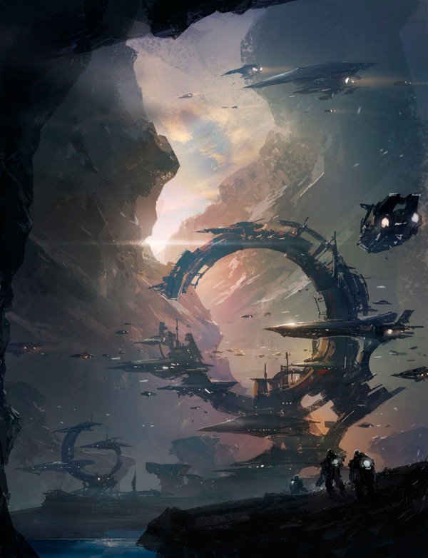 концепт арт sci fi
