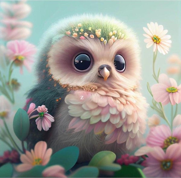 сова картина