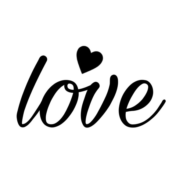 слово любовь красивым шрифтом