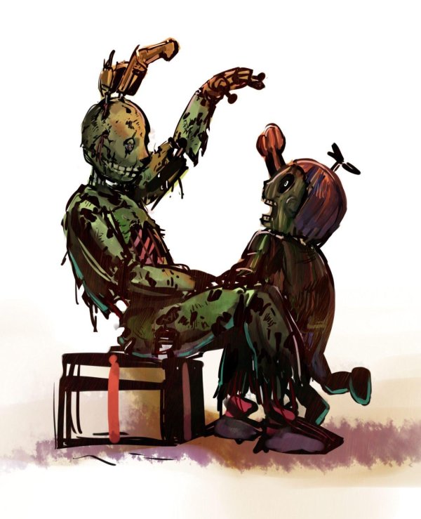 спрингтрап рисунки