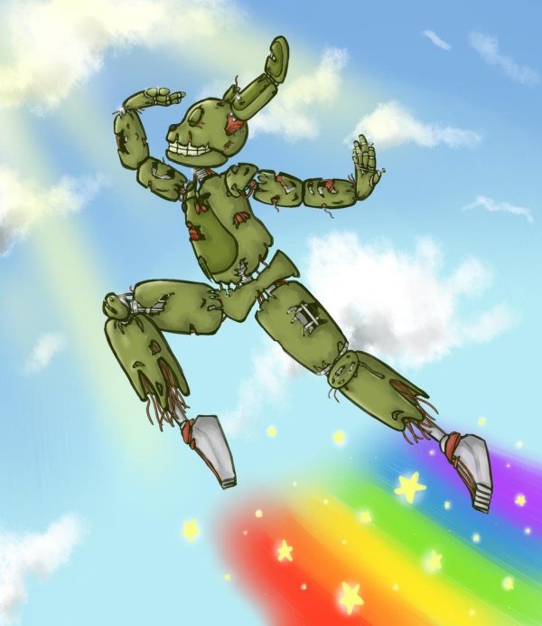 спрингтрап рисунки